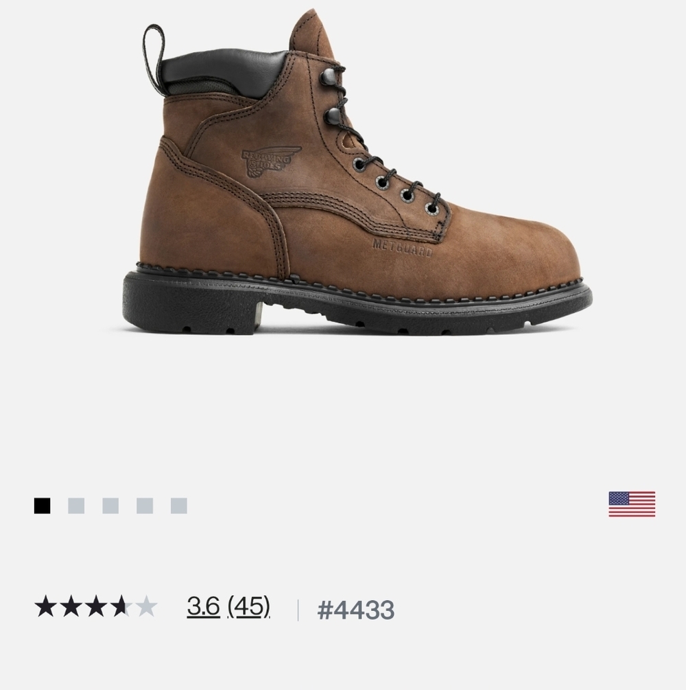 Red Wing Shoes Men's Brown Leather Boots